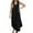 Black, variant on IROINNID Women's V-Neck A-Line Dress Fashion Gorgeous Vintage Sleeveless Solid Party Full-Length Dress