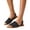 Black, variant on FASHOFT Sandals for Women Dressy Flat Open Toe Sandals Summer Peep Toe Non Rubber Sole Comfort On Walking Platform Sandals For Daily Casual Beach Outdoor Wear Red 36
