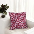 thumbnail image 6 of Pofeuu Rose Flowers Print Double-sided plush pillowcase Square Throw Pillow Covers Pillows Cover for Living Room Bedroom Sofa Couch Cushion Cover（No pillow core）-22"x22", 6 of 7