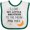 White and Green, variant on Inktastic I Love My Little Brother to the Moon and Back Boys or Girls Baby Bib