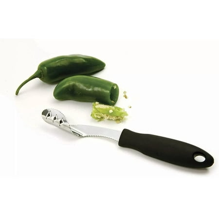 

Stainless Steel Jalapeno Pepper Corer Remover - Easy Pepper Cutter and Slicer for Tomatoes and Fruits - Essential Kitchen Tool for Pepper Lovers