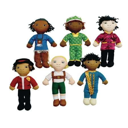 UPC: 0191487109321 | Excellerations World Friend Dolls – Set of 6 Boys