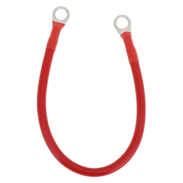 1 cable de inversor de batería universal de 3/8" Lug 1 pie 5 AWG Rojo Cobre Estañado