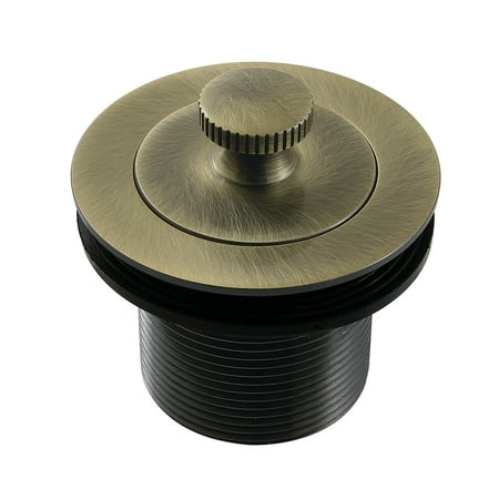 

Kingston Brass DLT15AB 1-1/2 Lift and Turn Tub Drain with 1-1/2 Body Thread Antique Brass