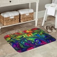 thumbnail image 7 of Sikiie Pride Rainbow Print Flannel Anti-slip Floor Mat 16x24in, Thickened Dustproof Entrance Door Mat Floor Mat for Kitchen, Bathroom, Laundry Room, 7 of 7