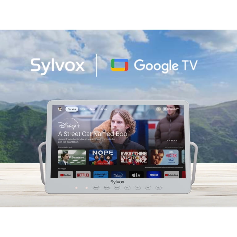 SYLVOX 15.6'' Portable Smart TV, IP66 Waterproof, 1080P Ultra
