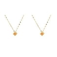 thumbnail image 2 of Guardoinrt Collier Pendentif Collier Ras du Cou Bijou en Strass Cadeau Personnalisé Type 1 Or 2Set, 2 of 6