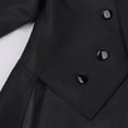 thumbnail image 4 of Zpzdpjkx Mens Color-Blocked Tailcoat Trendy Lapel Long Stage Show Long Sleeve Outerwear for Magician Performance Party Formal Coat, 4 of 7