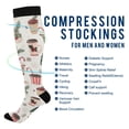 thumbnail image 2 of FORMRS Womens Knee High Socks Casual Long Thick Travel Daily Wear, 2 Pairs, Christmas Cups, 2 of 6