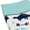 thumbnail image 4 of Sweet Jojo Designs Mod Dinosaur Blue and Green Changing Pad Cover, 4 of 6