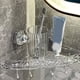 thumbnail image 4 of Estante de Almacenamiento con Ventosa para Ducha, Estantes de Ducha de AcríLico Transparente, Estante Esquinero con Ondas de Agua Glaciar para Accesorios de Ducha, 4 of 5