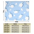 thumbnail image 5 of Blue Sheep Cloud Throw Blanket, Anti-Pilling Ultra-Soft Micro Fleece Cover Blanket for Bed Sofa, for All Seasons, 40"x30", 5 of 9