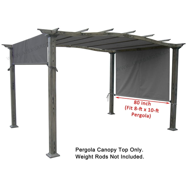 APEX GARDEN Replacement Pergola Canopy Top (Size: 80" x 206")