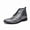 Black, variant on Men's Iridescent Snake Skin Print Lace-Up Ankle Boots, Pointed Toe Dress Boots for Party, Prom, Fashion Statement Footwear