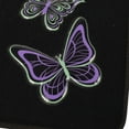 thumbnail image 6 of BDK Embossed Neon Purple & Green Butterflies Design Carpet Car Floor Mats for Auto Van Truck SUV-4 Pieces Front & Rear Full Set with Rubber Backing-Universal Fit, 6 of 7