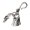 A, variant on Gothic Charm Skeleton Key Holder Skull Keyring For Backpacks Wallets Polished Alloy Bag Decoration Charm