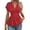 Red, variant on Staron Women's Casual V-Neck Short Sleeve Top Solid Color Fashion Tee Pullover Shirt Loose Blouse, Red XL