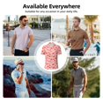 thumbnail image 4 of Kdxio Cute Mushroom1 Print Men's Short Sleeve Polo Shirt,Midweight Men's Shirt, 4 of 6
