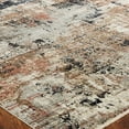 thumbnail image 3 of Cool Grey/Spice Abstract Area Rug 2'6" x 3'8" 3' x 5' Indoor Entryway, Kitchen, Bedroom, 3 of 5