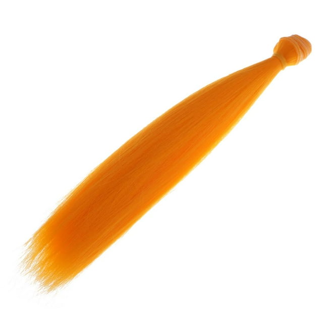 Muñeca de moda Sunnimix Peluca de pelo a granel Pelo Sintético naranja