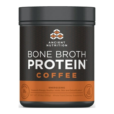 Ancient Nutrition, Bone Broth Protein, Coffee, 20 Servings
