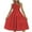 Rouge, variante sur LOVZFMLL Robes Femmes Dames Été Robe Fraîche et à Encolure Douce de Couleur Unie