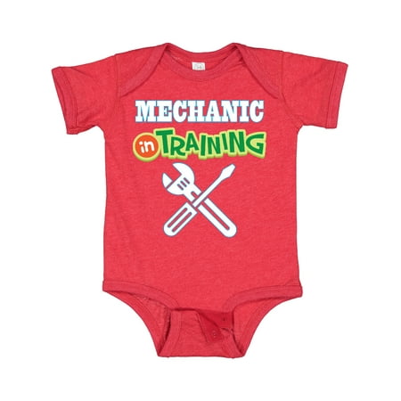 

Inktastic Mechanic in Training Gift Baby Boy or Baby Girl Bodysuit