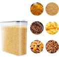 thumbnail image 4 of Professional Storage Containers, Transparent &amp; Stackable, Airtight Food Storage Containers with Pour Spout for Cereal Snacks Coffee (Set of 6), 4 of 5
