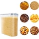 thumbnail image 4 of Juego de almacenamiento de contenedores de granos, juego de almacenamiento de alimentos sellado sin BPA, con tapa, organización de despensa de cocina y almacenamiento de azúcar, suministros para, 4 of 5