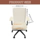 thumbnail image 2 of Fundas para Sillas de Oficina, Funda de Silla de Computadora Estirable de 38-48cm, Blanco Crema, 2 of 7
