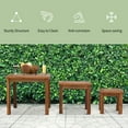 thumbnail image 4 of 3 Piece Acacia Wood Nesting Patio Table Set, 4 of 9