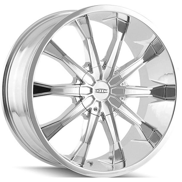 20" Inch Dip D99 Mortar 20x8.5 5x115/5x139.7(5x5.5") +18mm Chrome Wheel