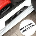 thumbnail image 2 of TINKI Car Inner Door Sill Cover Scuff Plate Trim Sticker Compatible with Corvette C8 Stingray 2020-2023, Door Sill Guard Trim Sticker, Soft Carbon Fiber Interior Accessories, 2 of 10