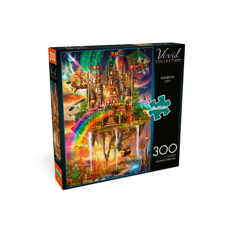 Buffalo Games Large Vivid Collection - Rainbow City - 300 Piece