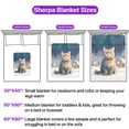 thumbnail image 5 of Hello Winter British Shorthair Welcome Snowy Night Watercolor Vintage Cozy Sherpa Blanket Cat Lover Kitten Owner Gifts Warm Soft Throw Blanket - 01011, 5 of 5