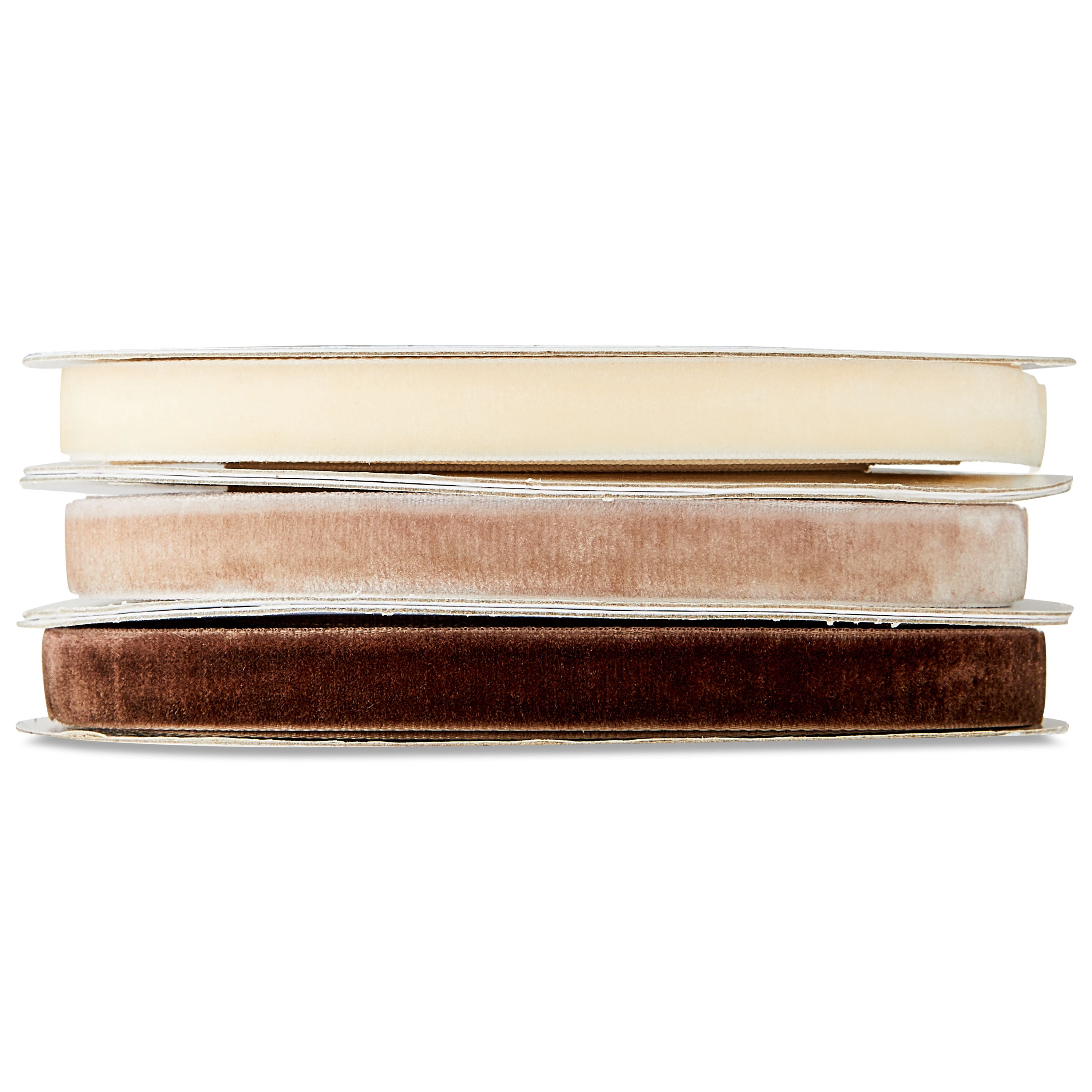 Ivory, Tan, and Beige Christmas Ribbons, 12', 3 Pack, by My Texas House