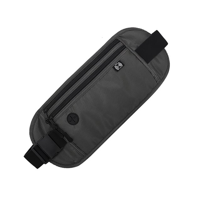 Paquete De Cintura Bolsa Fanny Pack Pouch Multifuncional Money Phone Bag Monedero de seguridad (gris oscuro) Likrtyny Para Estrenar