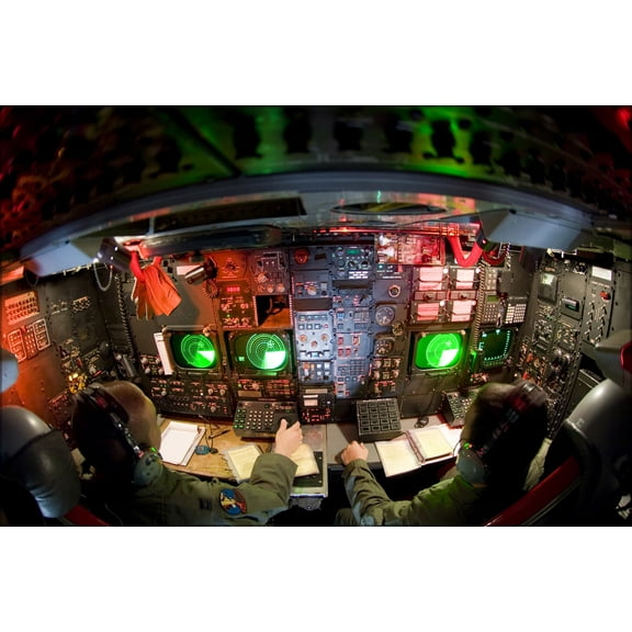 24"x36" Gallery Poster, lower deck of a B-52 Stratofortress bomber