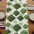 thumbnail image 5 of Table Runners 72 Inches Long Dress Scarves, Sage Green Geometric Moroccan Farmhouse Kitchen/Dining Table Runner, Coffee Tablerunners, Abstract Art Ombre Modern 14x72 Inch, 5 of 9