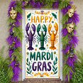 thumbnail image 5 of Colorful Beads Mardi Gras Banner Ornate Mask Carnival Display Red Lobster Purple Background Lobster Backdrop for Mardi Gras Party Carnival Celebration Festival Decoration, 5 of 9