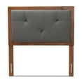 thumbnail image 3 of Bowery Hill Transitional Wood Twin Size Headboard in Dark Gray/Walnut Brown, 3 of 7