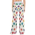 thumbnail image 5 of Women's Long Sleep Pants Home Pants Sleep Pants Wide-Leg Pants Design Elastic Fabric Casual Pants XL Cartoon Heart Pattern, 5 of 7