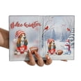 thumbnail image 3 of Hello Winter Basset Hound Football Snowman Welcome Snowy Morning Travel Passport Wallet Bassets Dog Breed Lovers Gifts Idea PU Leather Passport Holder Cover - 01012, 3 of 5