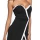 thumbnail image 5 of Vestido De Fiesta De Clubwear De Rayas Divididas Delante Del Hombro De Las Mujeres S Macarena Vestido largo de las mujeres, 5 of 8