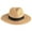 Khaki, variant on Visland Women Wide Brim Straw Panama Roll up Hat Belt Buckle Fedora Beach Sun Hat UPF50+