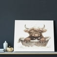 thumbnail image 3 of Lsque Cute Cow Bath Print Wall Art – Decorative Picture for Living Room, Bedroom, and Office (Horizontal), 3 of 6