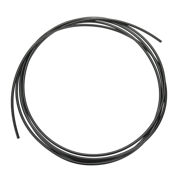 Uxcell Nylon Line Hose Tube, 0.08"(2mm) ID x 0.16"(4mm) OD PA6 Pneumatic Air Line Tubing for Fluid Transfer [3 M/10FT, Black]