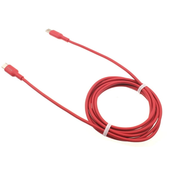 USB-C to Type-C Red 6ft Long Cable for OnePlus Nord N20 5G Phone - PD Fast Charger Cord Power Wire Sync for OnePlus Nord N20 5G