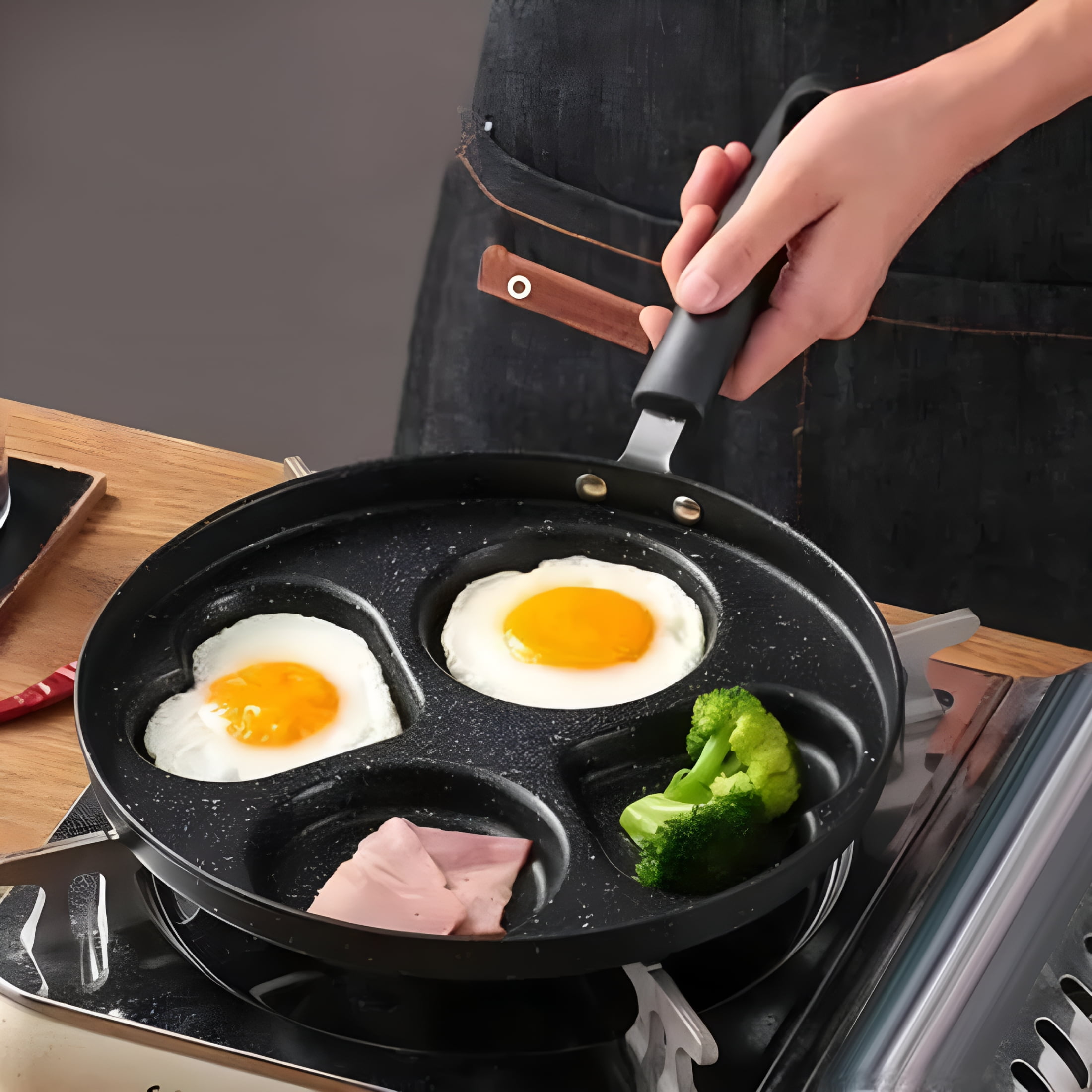 ACDANC Ceramic Frying Pans Breakfast Frying For Eggs Cooking Pancake Pan Aluminum Hamburger Pan Non Stick Pan Small Pan with Non Stick 12 in Frying Pan Hex Frying Pan Pans with Lids Set 14"