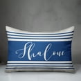 thumbnail image 2 of Creative Products Shalom Stripes 14x20 Spun Poly Pillow, 2 of 2